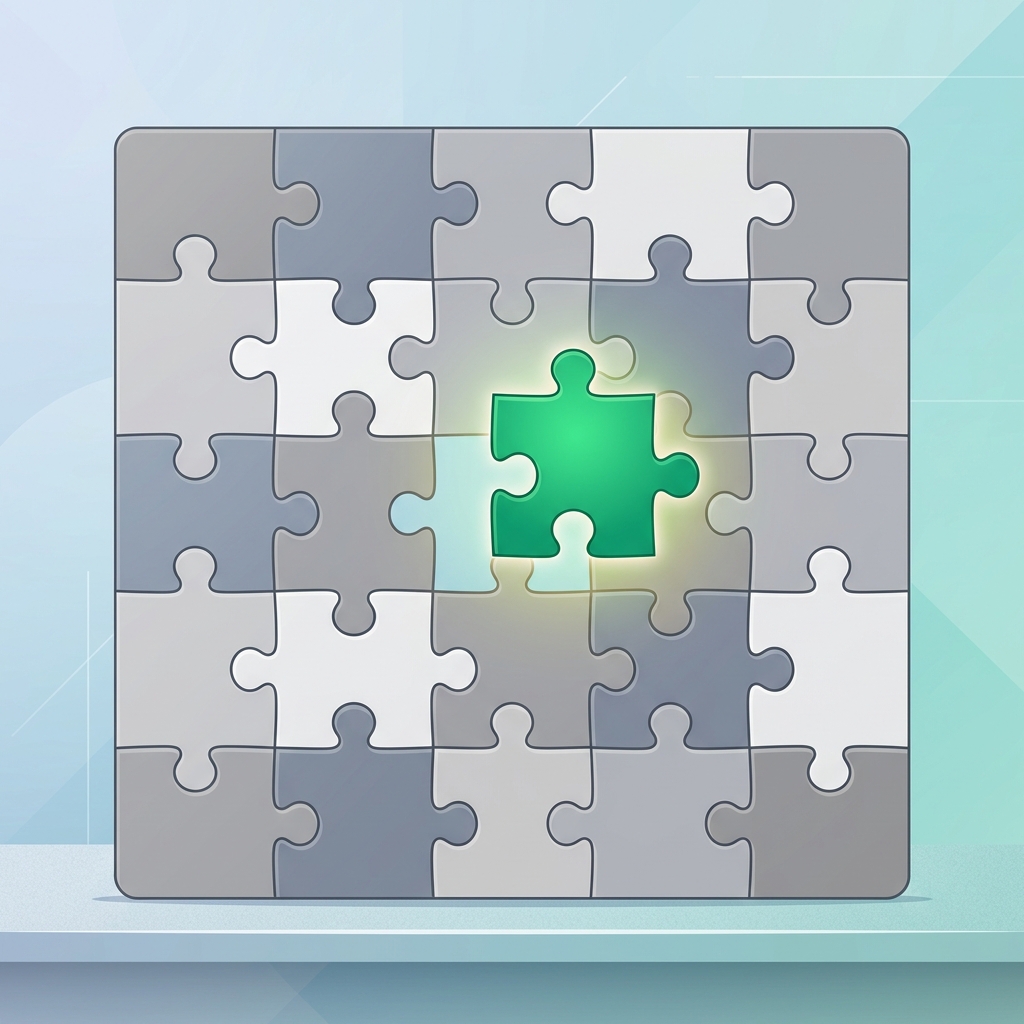 Puzzle piece fitting seamlessly into existing system